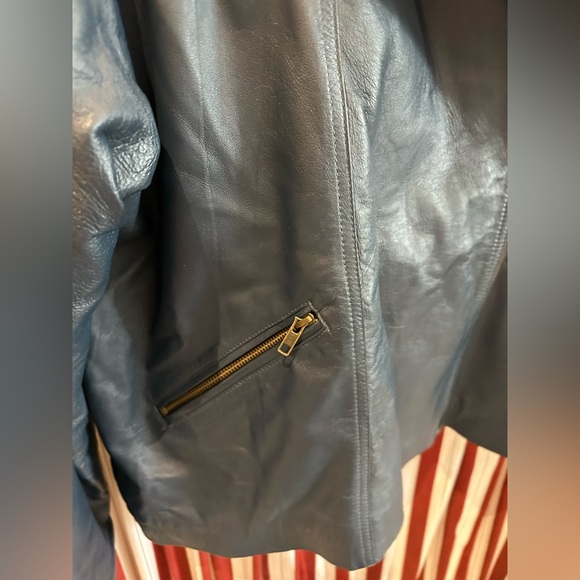 Dormeuil 💯% leather zip up jacket - Picture 3 of 7